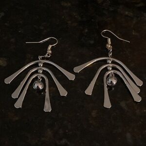 Elegant Silver Dangle Earrings